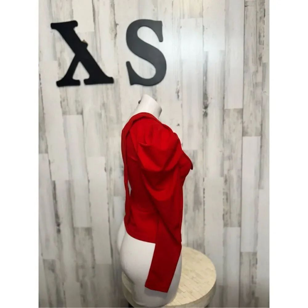Red blouse size XS - Picture 2 of 5